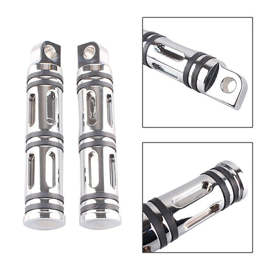 CNC Aluminum Foot Pegs Footpeg Fit for Harley Sportster XL883N FXCW Chrome 49312-10