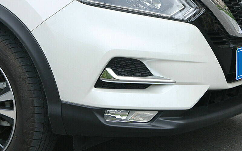 for Nissan Rogue Sport 2017-2021 Front Fog Light Lamp Chrome Strips Trim Cover