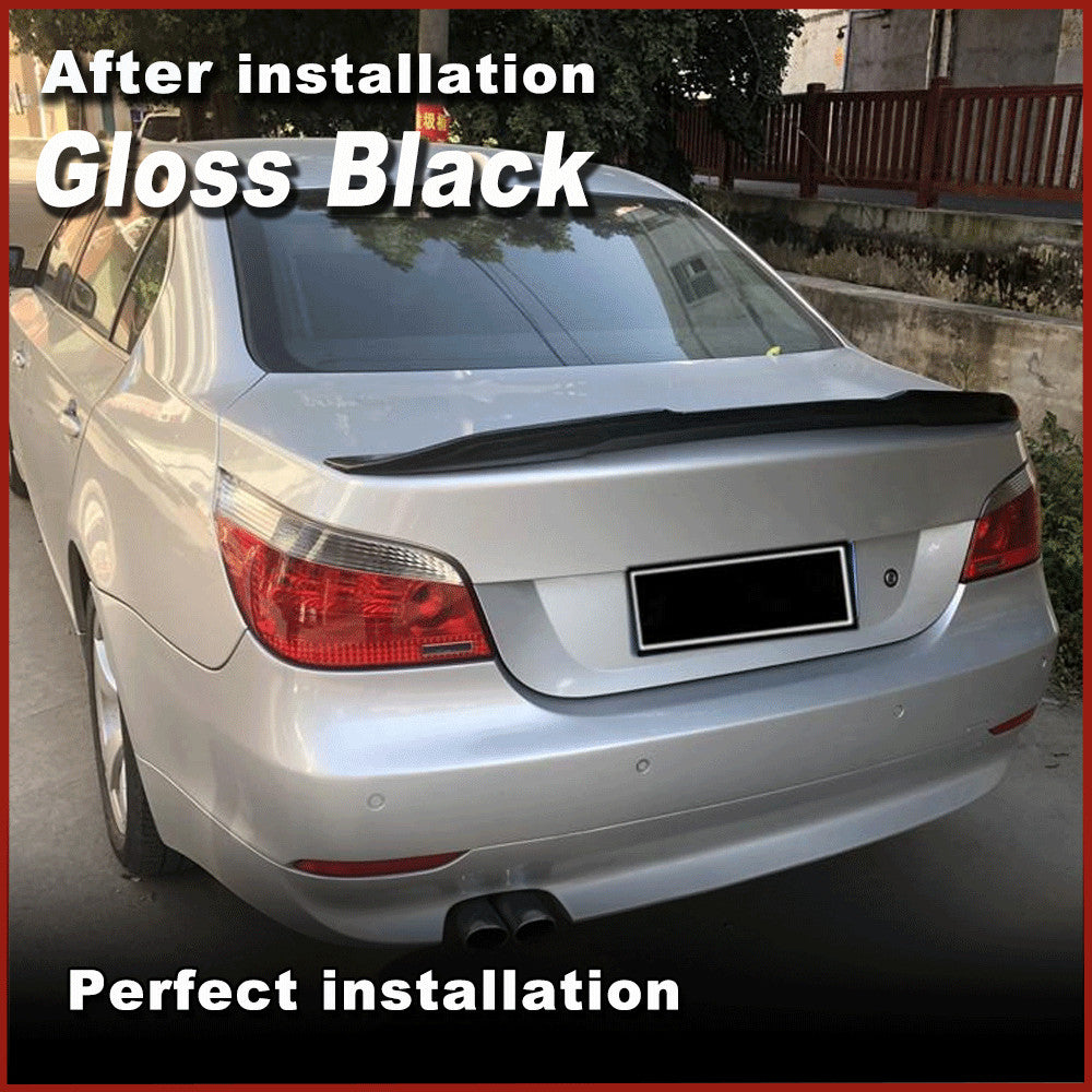 for BMW E60 530i 545i 550i M5 2004-2009 Glossy Black Rear Trunk Spoiler Wing Lip