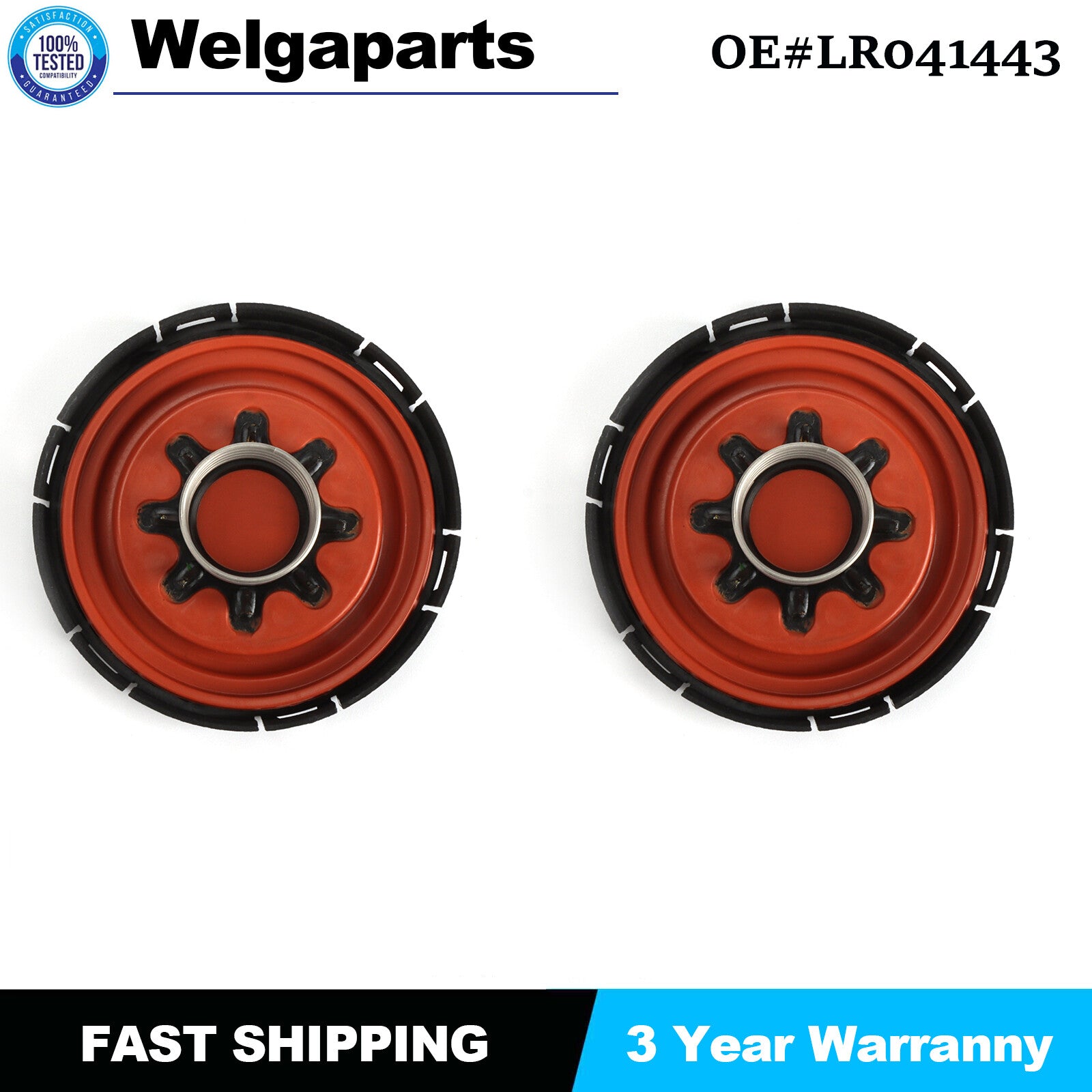 2x Fits 2020 for Land Rover for Range Rover Velar 5.0L LR038166 LR113201 PCV Valve Cover