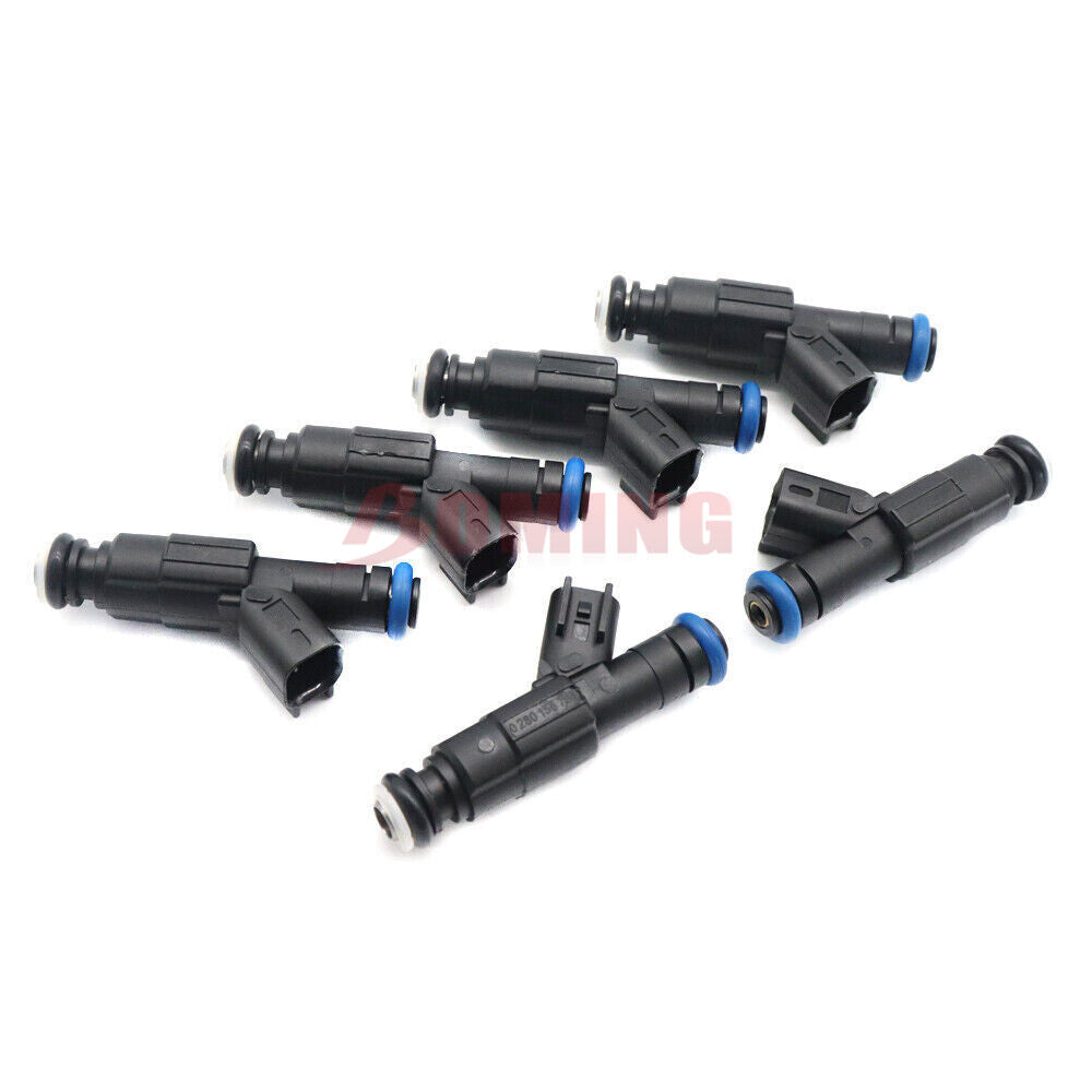 6 PCS 0280155784 Fuel Injectors Upgrade for Jeep Cherokee TJ 4.0L 1999 2001-2004