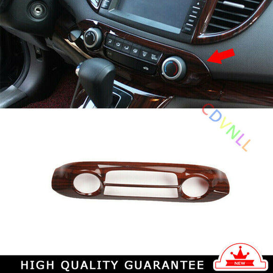 Console AC Switch Control Panel Trim for Honda CR-V 2012-2016 Peach Wood Grain