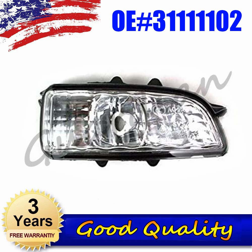 Mirror Turn Signal Lens Passenger Side Right RH 31111102 for Volvo V70 V50 S80