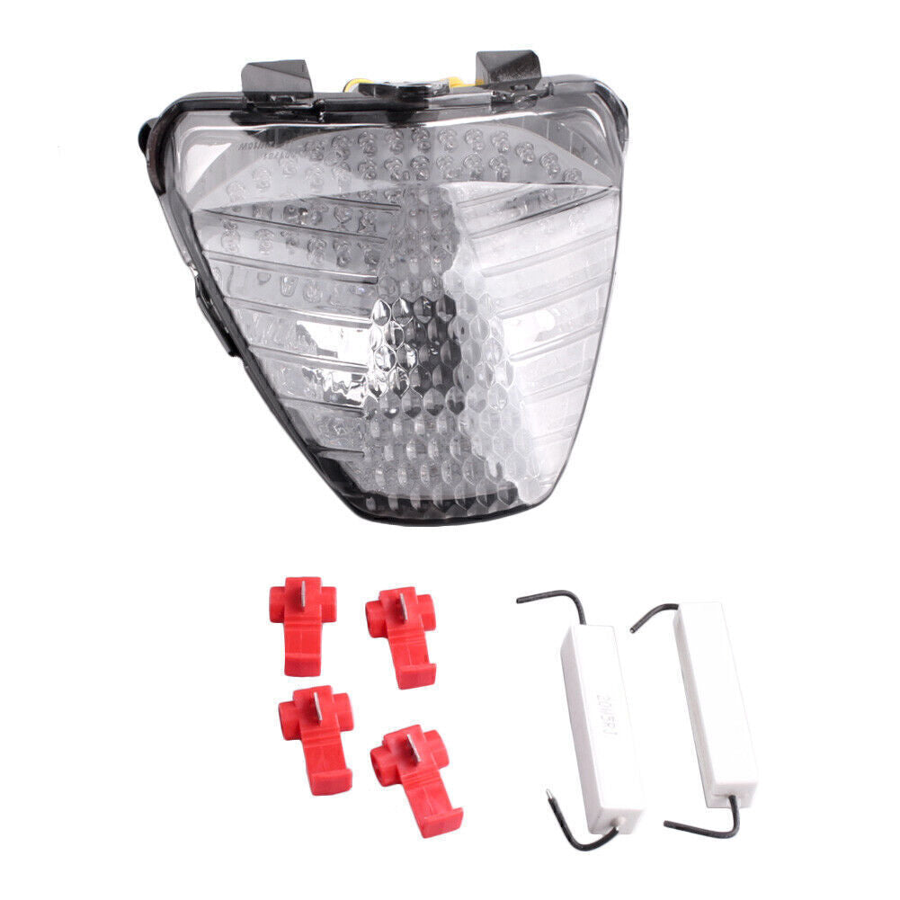 Motorcycle LED Tail Light Rear Brake Stop Lamp Fit for Honda CBR250R 2011-2012 Smoke