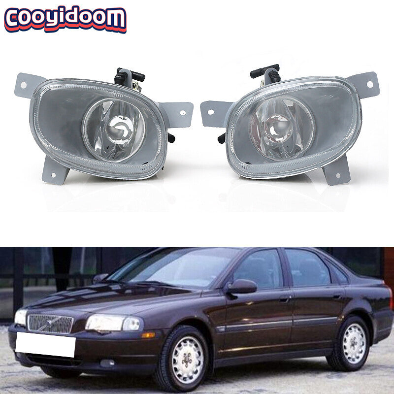For 1999-06 for Volvo S80 Pair Front Bumper Fog Lights Lamps Left Right