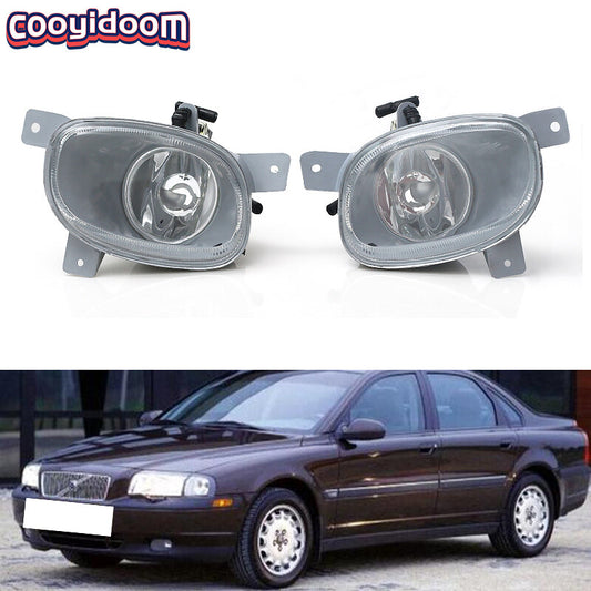 For 1999-06 for Volvo S80 Pair Front Bumper Fog Lights Lamps Left Right
