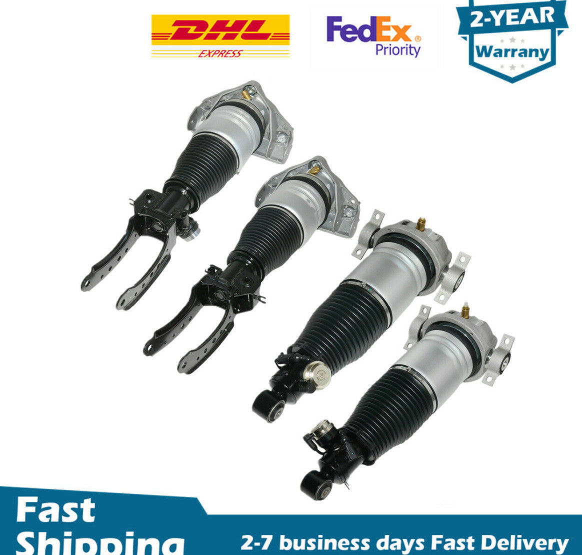 4 X Front Rear Suspension Shock Struts Set for Audi Q7 4LB 3.0 quattro 2006-17
