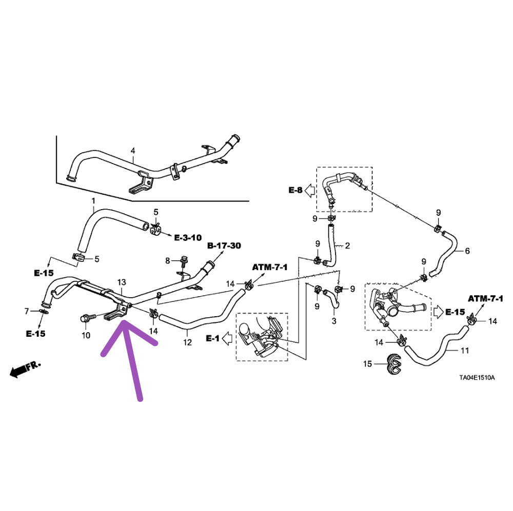 New heating element suitable for 2011-14 for Honda CR-V Accord Crosstour for Acura TSX 19510-R40-A60