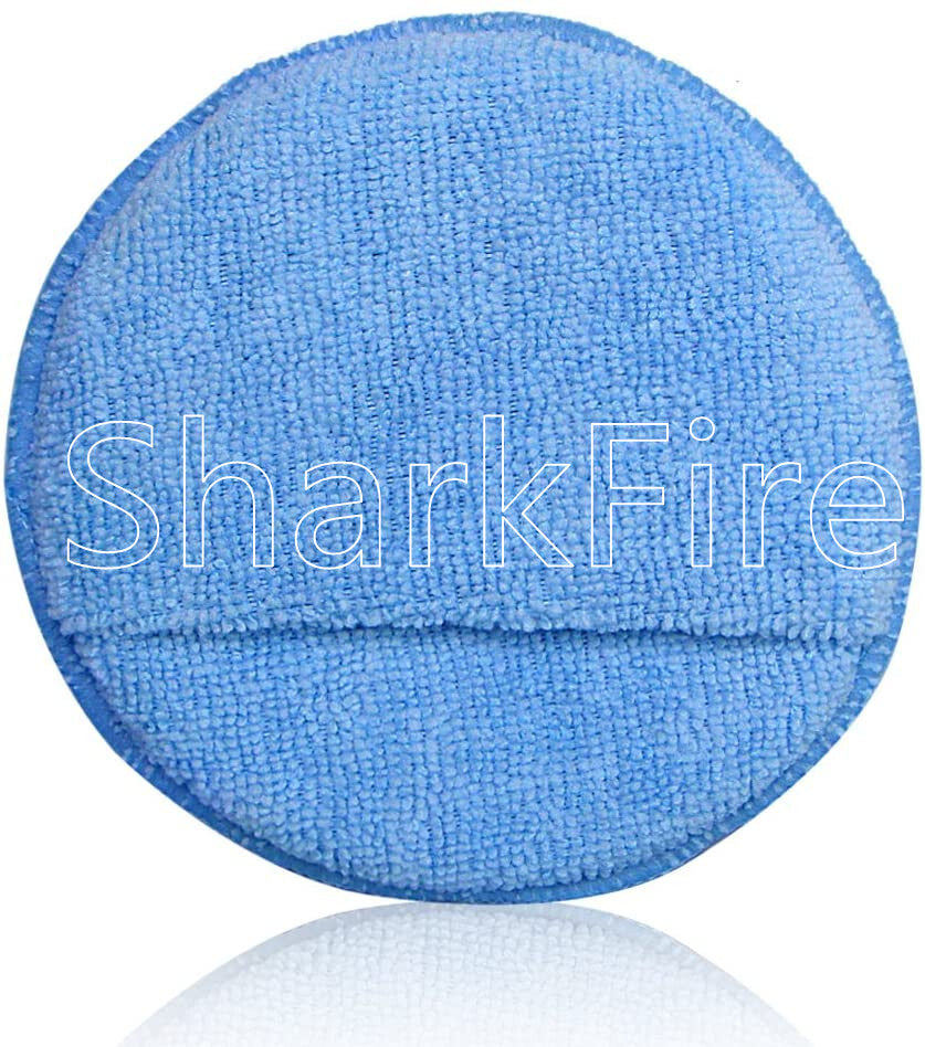 10-pack Car Wash Sponge Wax Microfiber Application Pad Microfiber Wax Applicator