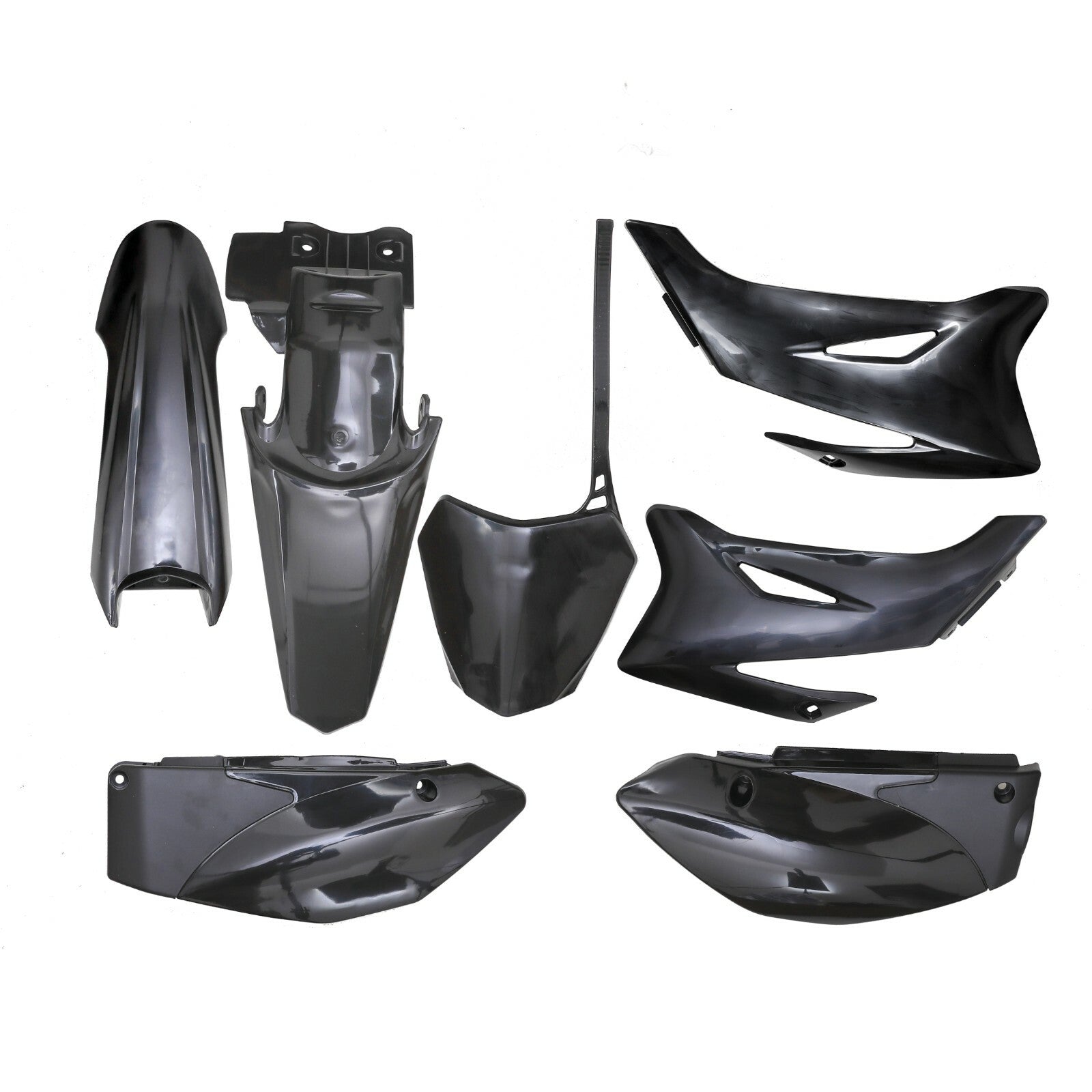 Black plastic kit fenders for Yamaha TTR110 Trail Dirt Pit bikes