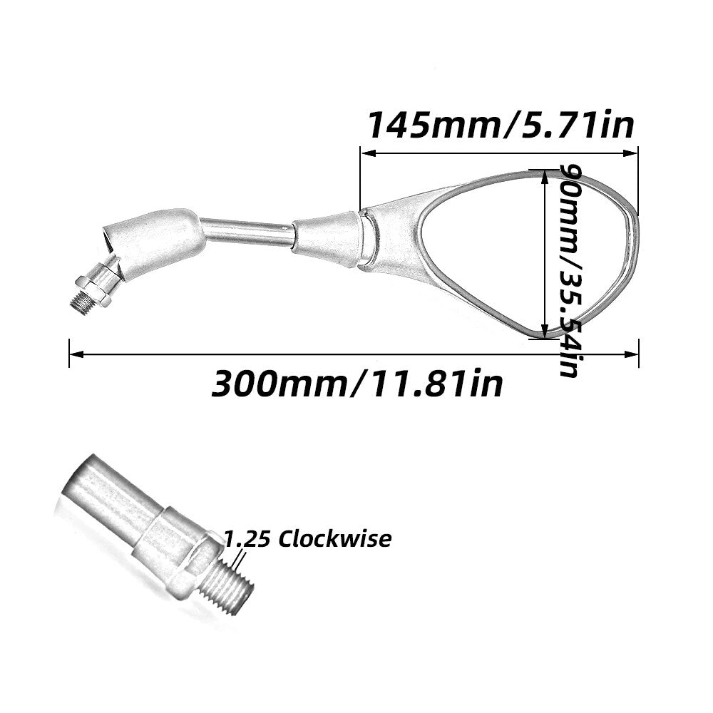 Universal 10mm Rearview Rear Housing Side Mirrors R1200RT R NINE T R9T S1000R