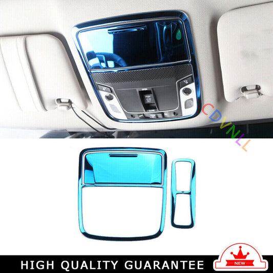 Front Reading Lamp Frame Cover Trim for Honda Accord 9th 2014-2017 Blue Titanium