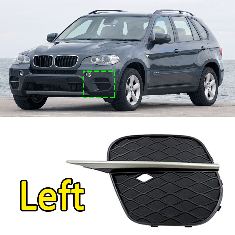 Left Fog Light Frame Fog Light Cover Grille for BMW X5 E70 LCI 2011 2012-2013