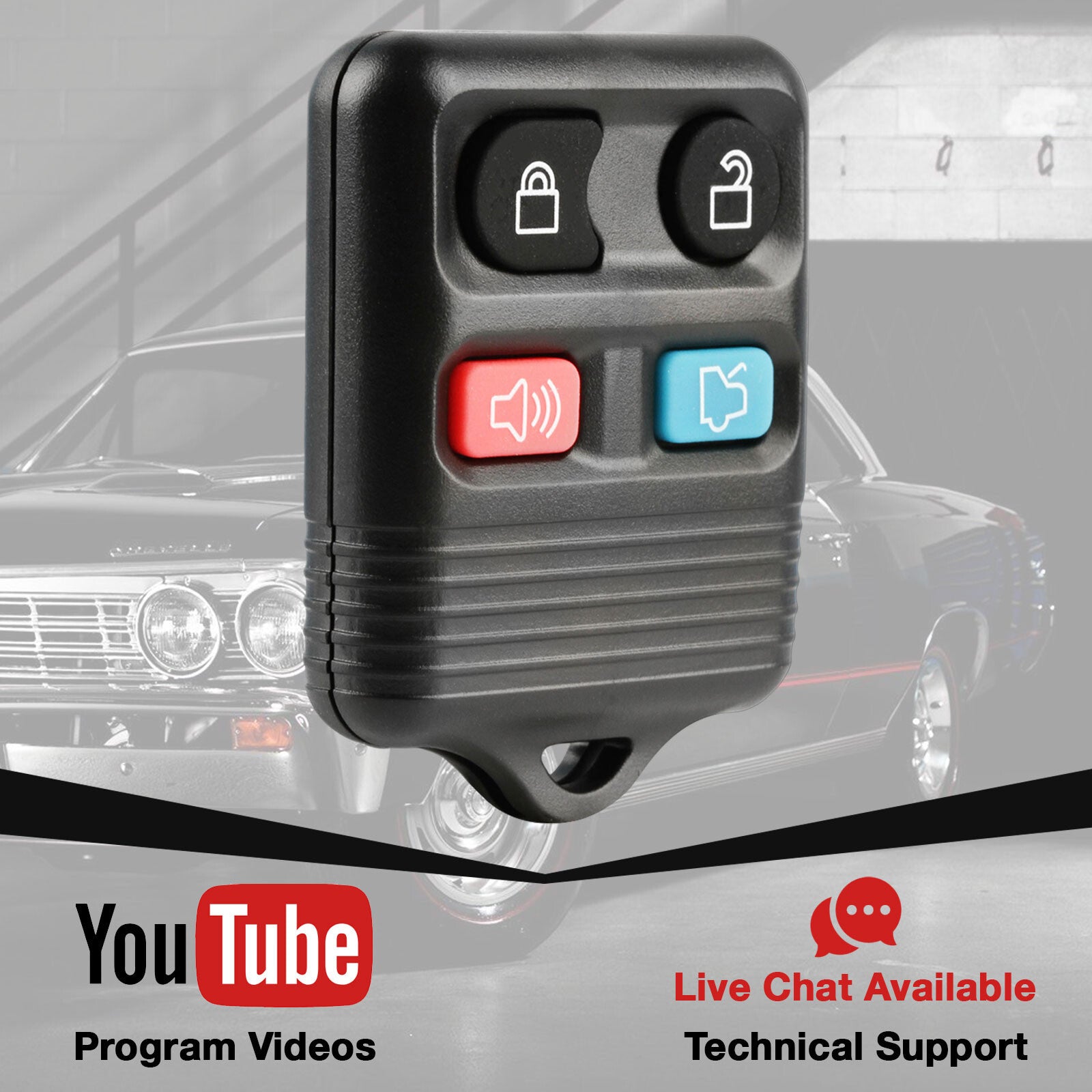 2. Compatible with 2004, 2005, 2006, 2007, and 2008 for Ford Expedition Explorer remote keychains.