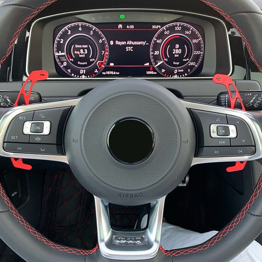 Aluminum Steering Wheel Shift Paddle Shifter Extension for Volkswagen for Golf 7