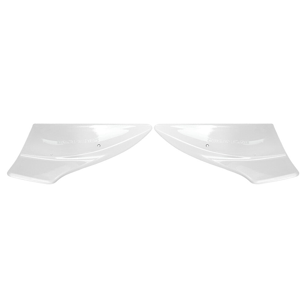for Benz C Class W206 Sedan Splitter Air Vent Intake Lower Spoiler Canards White