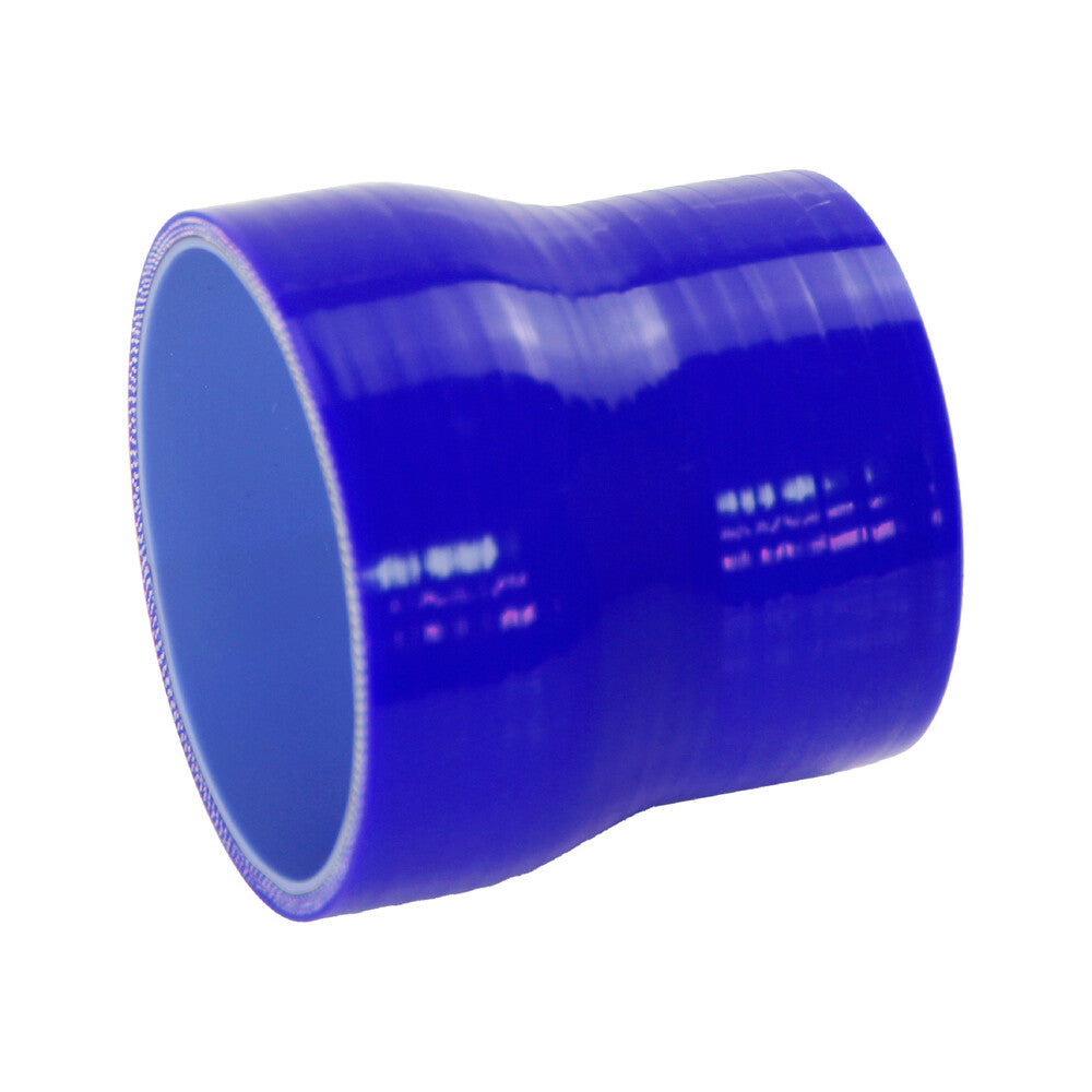 2.5 to 3 64mm - 76mm Silicone Reducer Coupler Turbo Intercooler Hose Blue