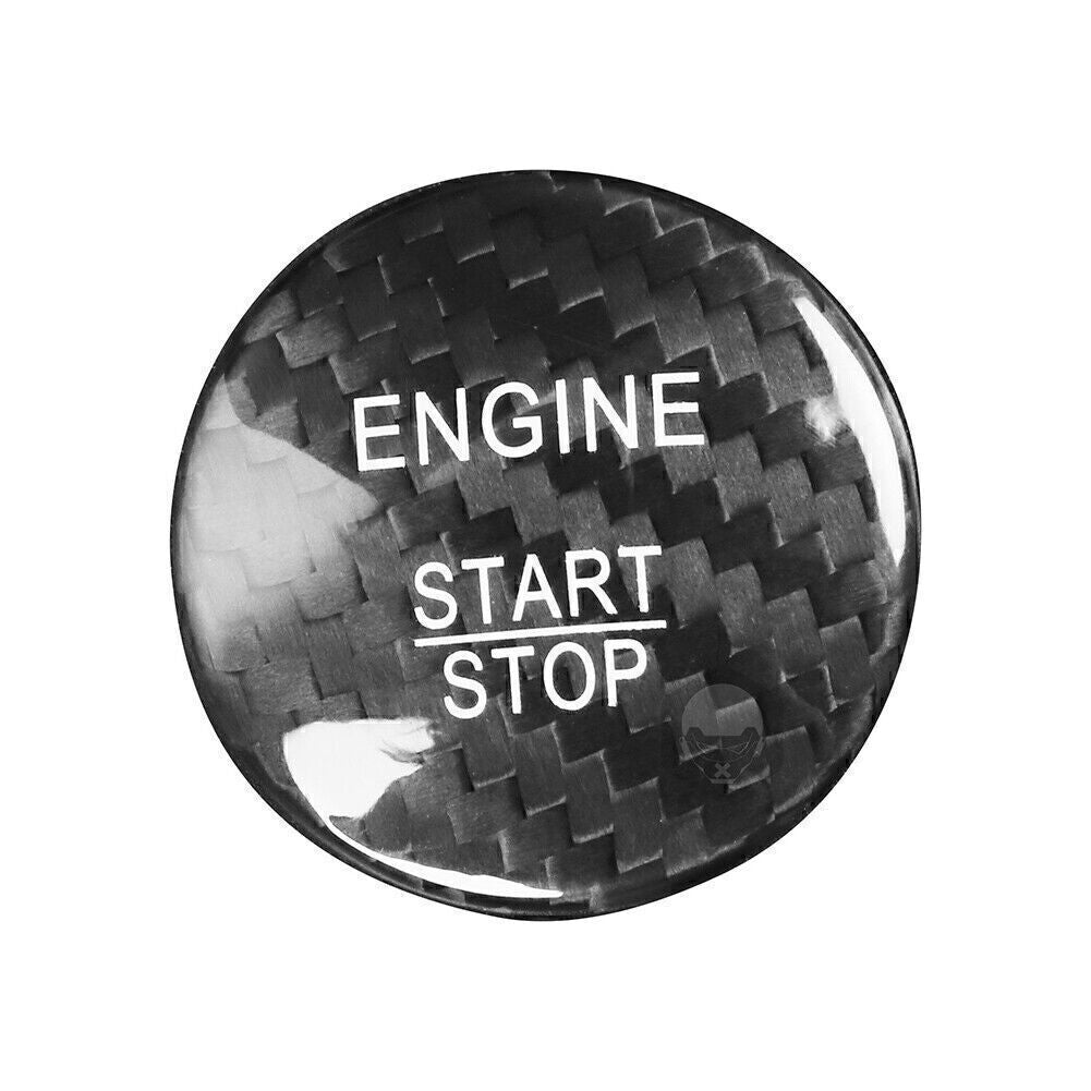 Carbon Fiber Engine Start Stop Push Button Cover Fit for Mercedes A B C E GLE GLC