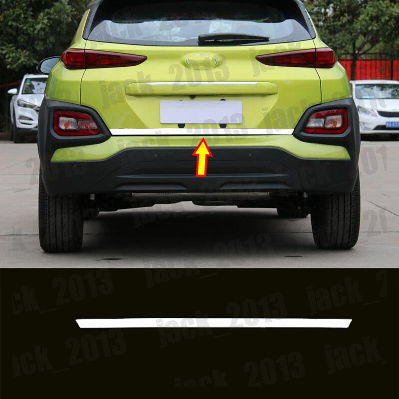 for Hyundai Kona Encino 2018-2023 Steel REAR TRUNK TAIL GATE DOOR LID COVER TRIM