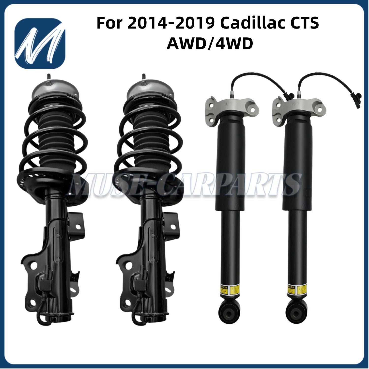 4Pcs Front Rear Shock Struts For Rolls Royce for Ghost RR4 Wraith RR5 Dawn 2008-2019