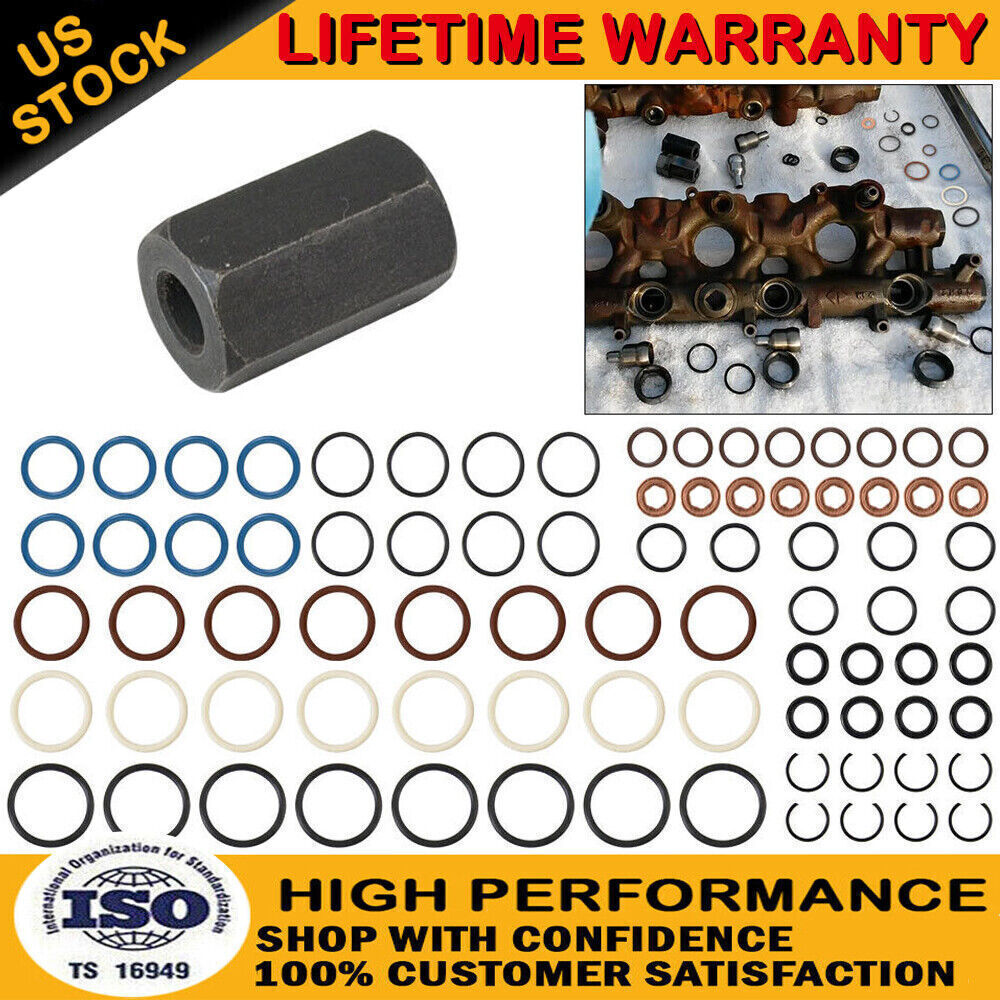 for Ford 6.0L Oil Rail Leak Repair Kit Tool O-rings Injector Seal!
