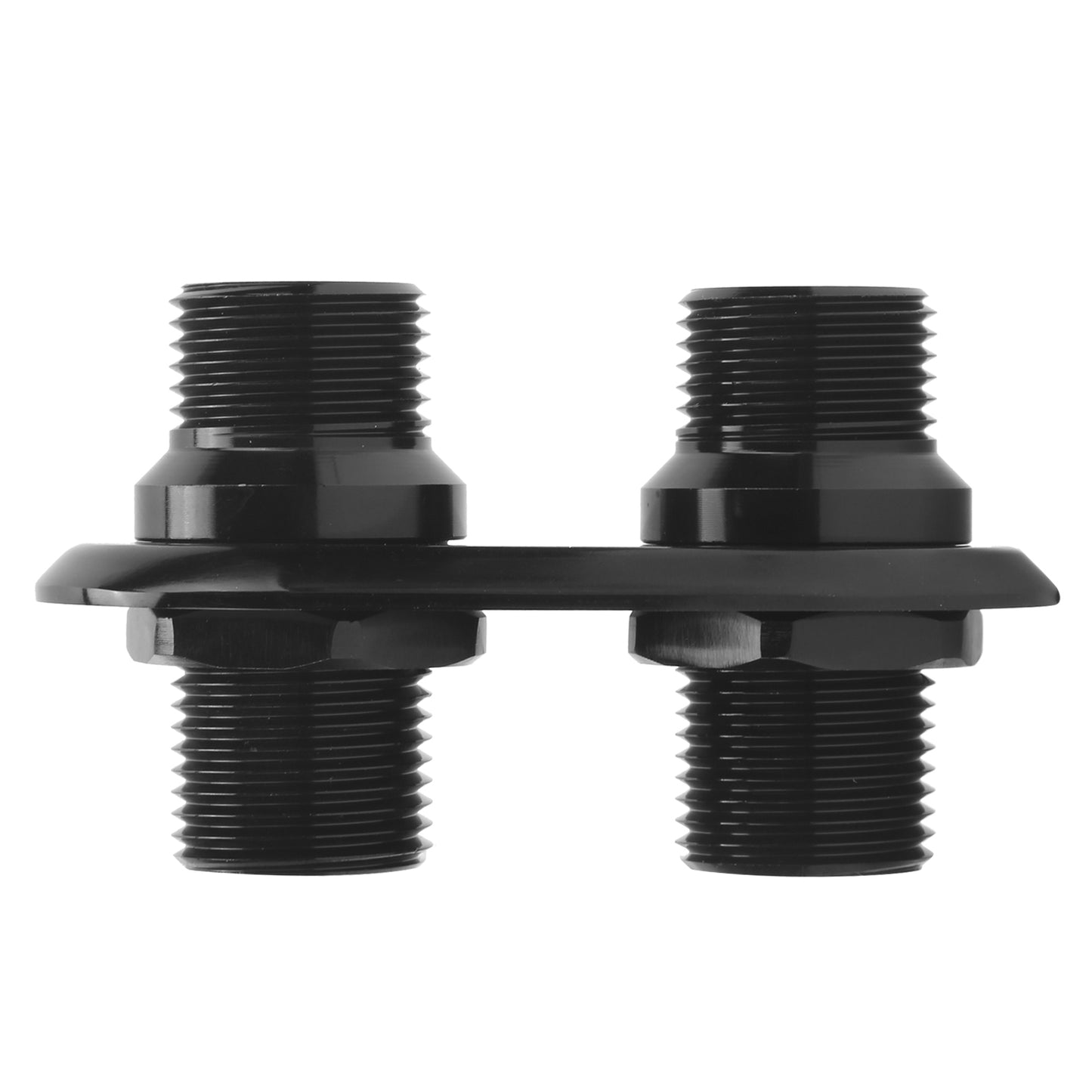 Hot Car 2Port Air Conditioning Bulkhead Interface Modification Part For (Black