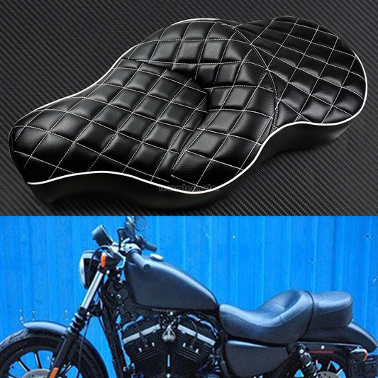 Diamond Driver Passenger Two Up for Seat Fit for Harley Sportster XL 883 1200 04-18