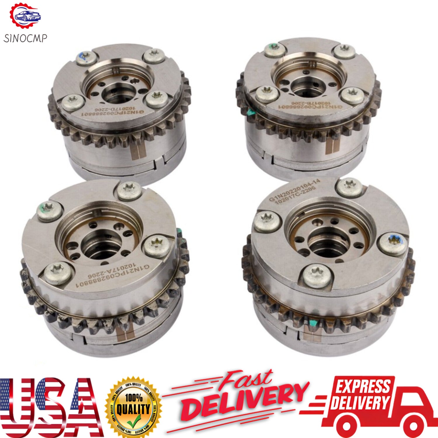4x Camshaft Adjuster Intake Exhaust 2760502047 2760503900 fits for Mercedes W222