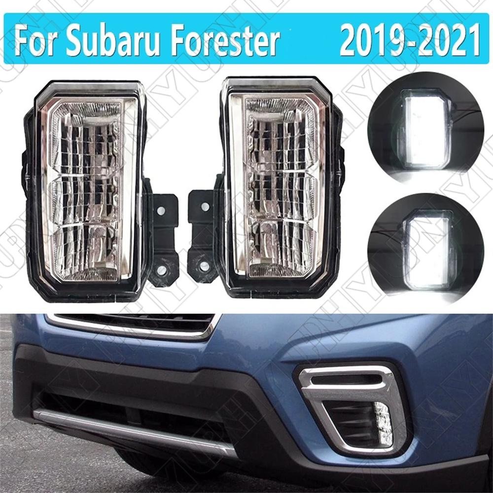 2pcs Front Fog Light Bumper Driving Lamps for Subaru for Forester 2019 2020 2021
