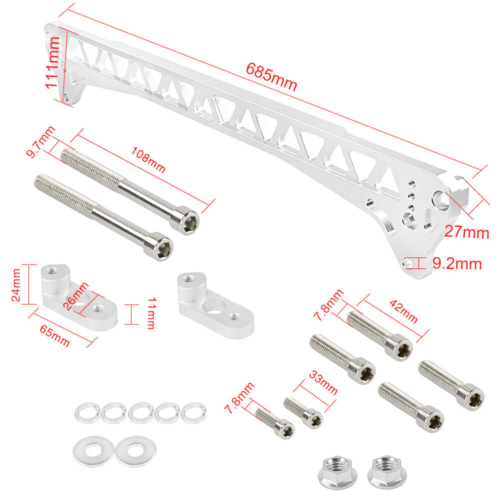 Lower Control Arm + Subframe Brace For 92-98 for Honda for Civic CRX Del-Sol 94-01 for Acura