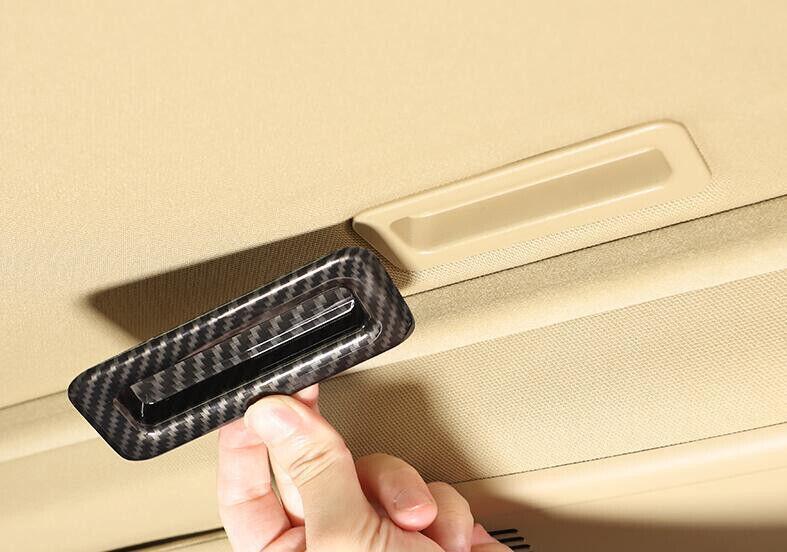 ABS Carbon Fiber Roof Sunroof Handle Cover Trim for BMW 1 Series E81 2007-2011