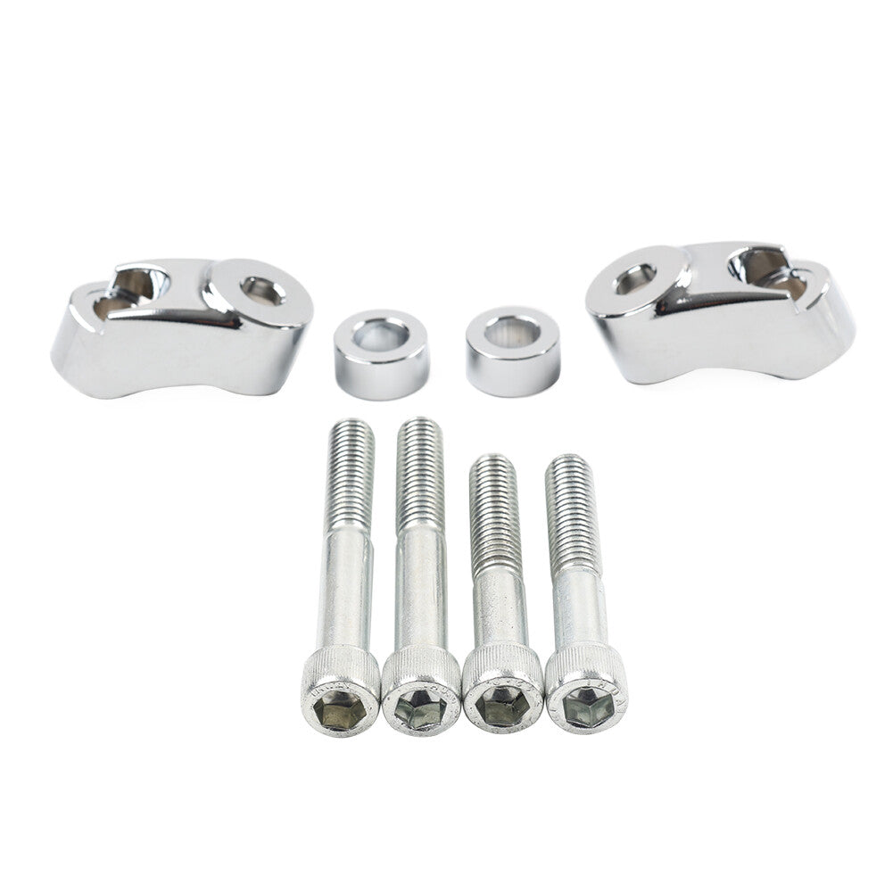 39MM 49MM Front Turn Signal Mount Bracket Relocation Kit for Harley Dyna FXR