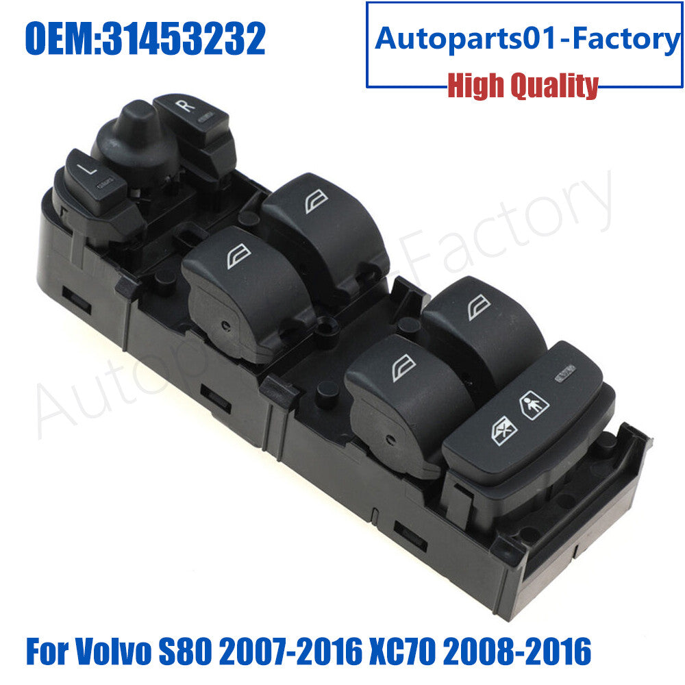 31453232 Power Window Switch for Volvo S80 2007-2016 XC70 2008-2016