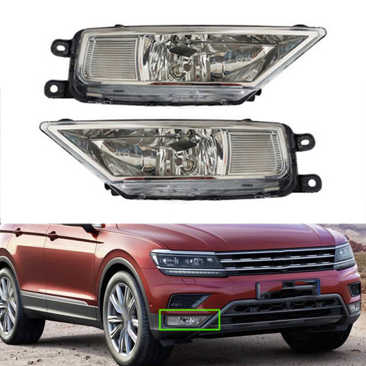 New Front Bumper Fog Lamp With Bulbs 1 Pair For 2016-2021 for VolksWagen for Tiguan 5N