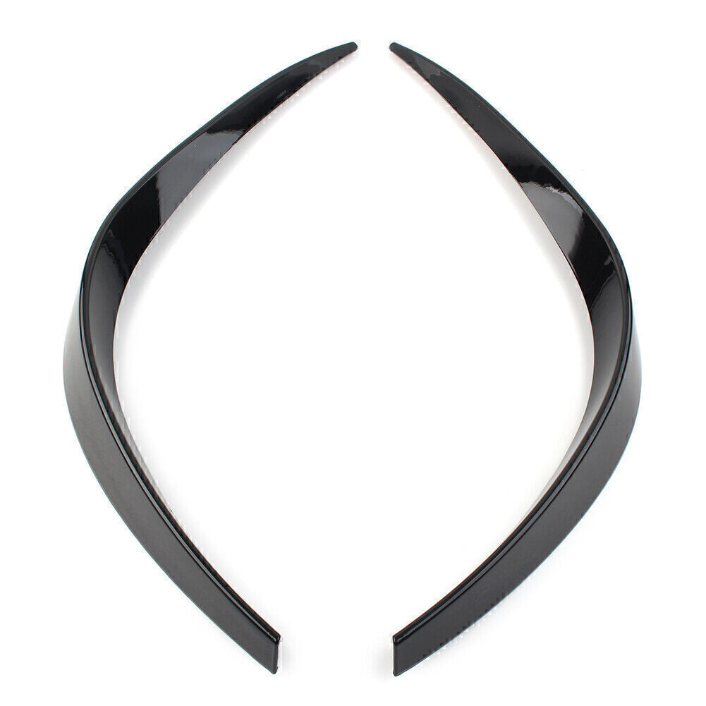 2x Front Bumper Splitter Spoiler Canard Fit for Mercedes-Benz A-Class A260 Black