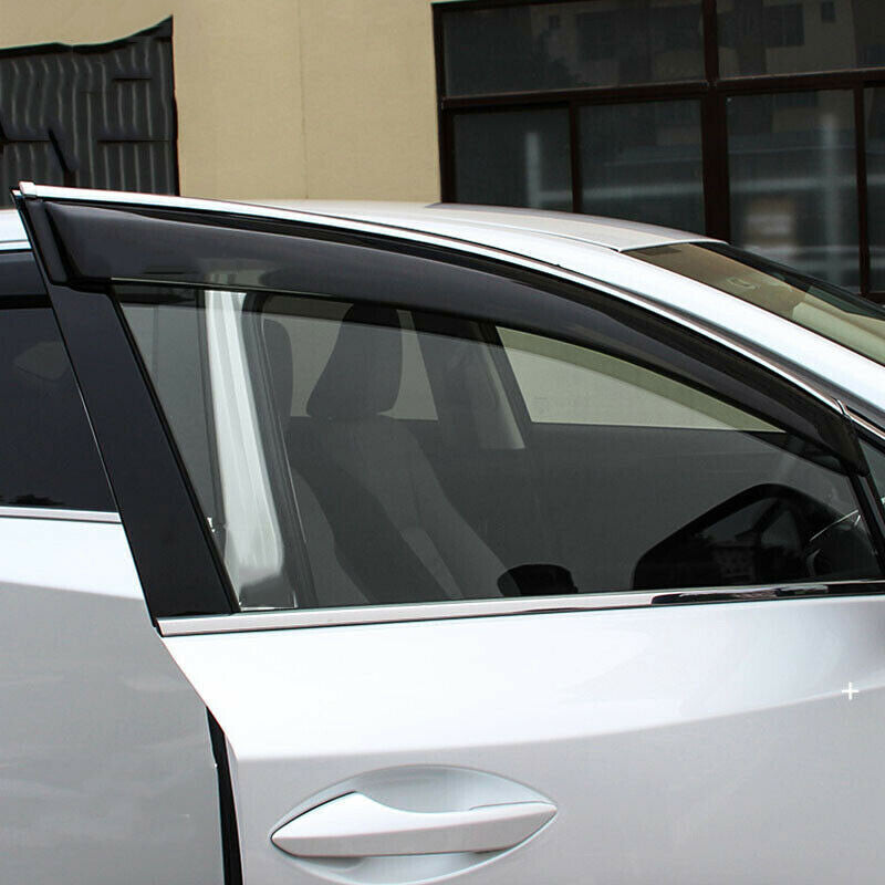 for Lexus NX300h 200t 14-20 W/Chrome Window Visor Vent Shade Sun Rain Guard Trim