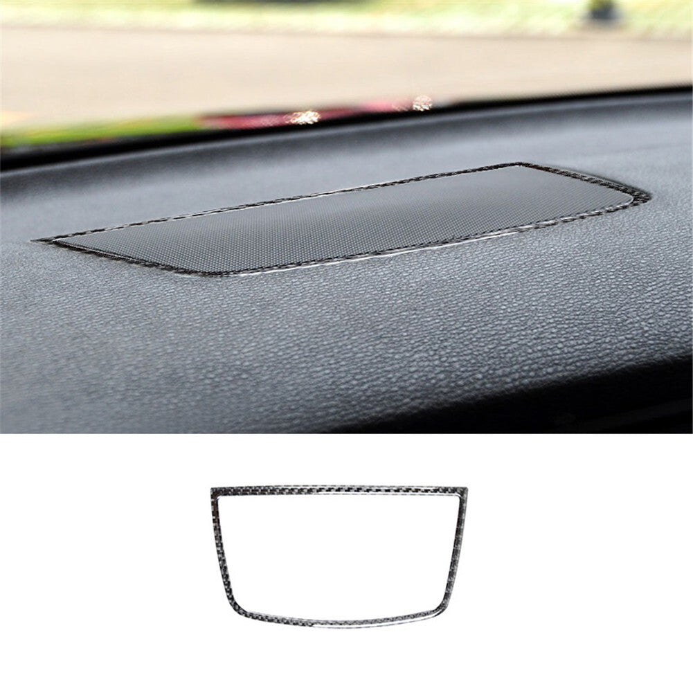Carbon Fiber Dashboard Speaker Frame Cover Trim for BMW X5 E70 X6 E71 2008-2013