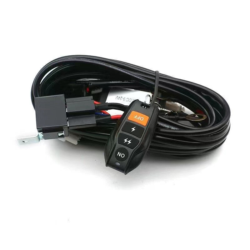 Car 12V 40A On-off Remote Switch LED Light Bar Remote Controller Wiring Harness