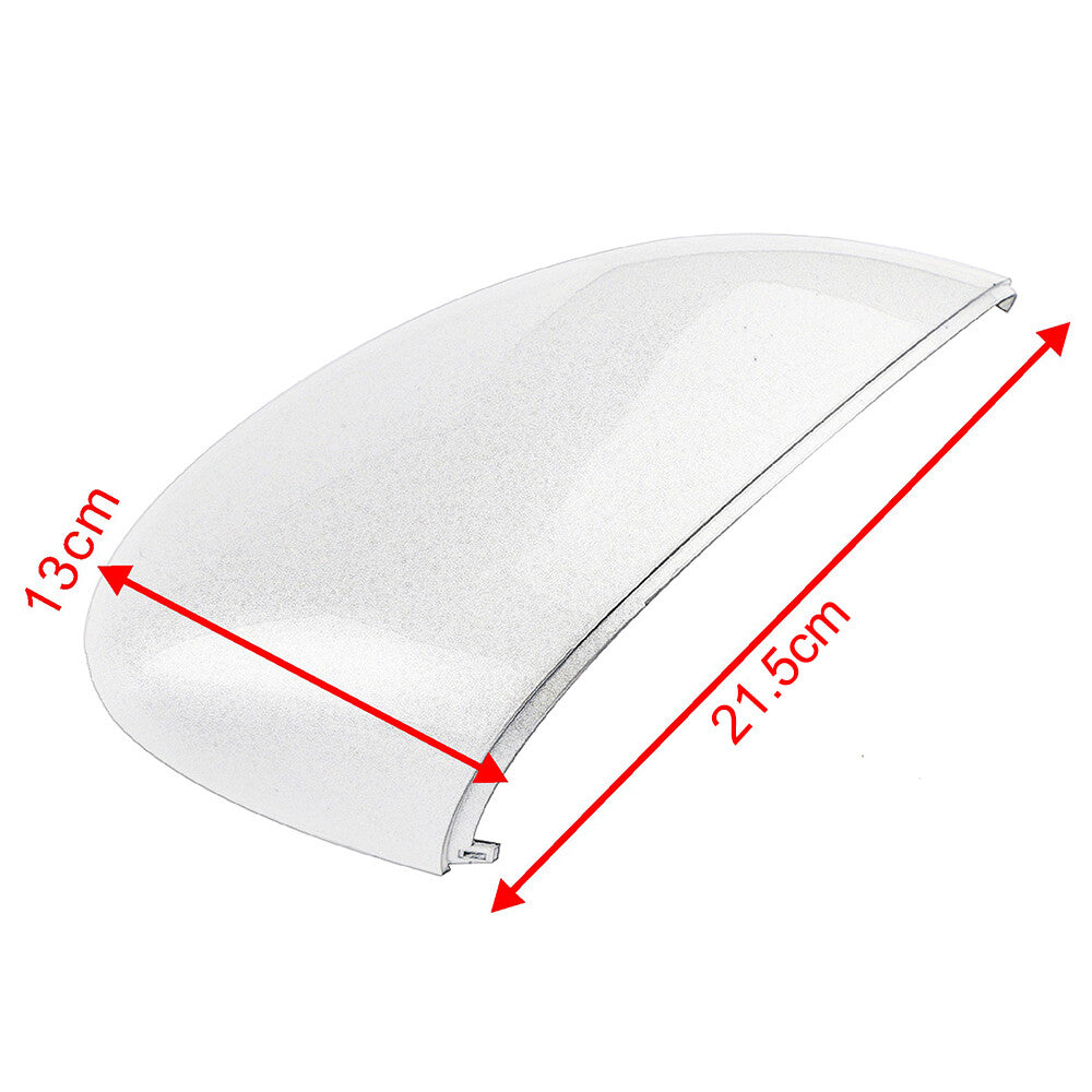 Left Passenger Wing Door Mirror Cover Cap For 2008-2017 for Ford Fiesta MK7 White