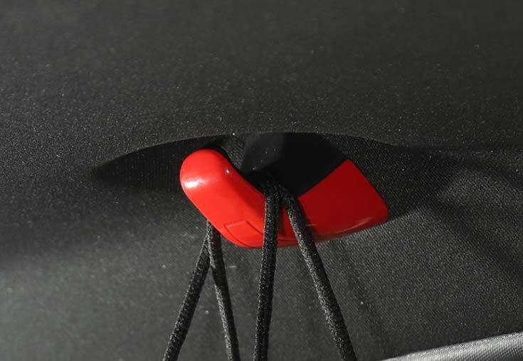 for Dodge for Challenger 2015-23 Glossy Red Internal B-pillar Hook Cover Trim 2pcs
