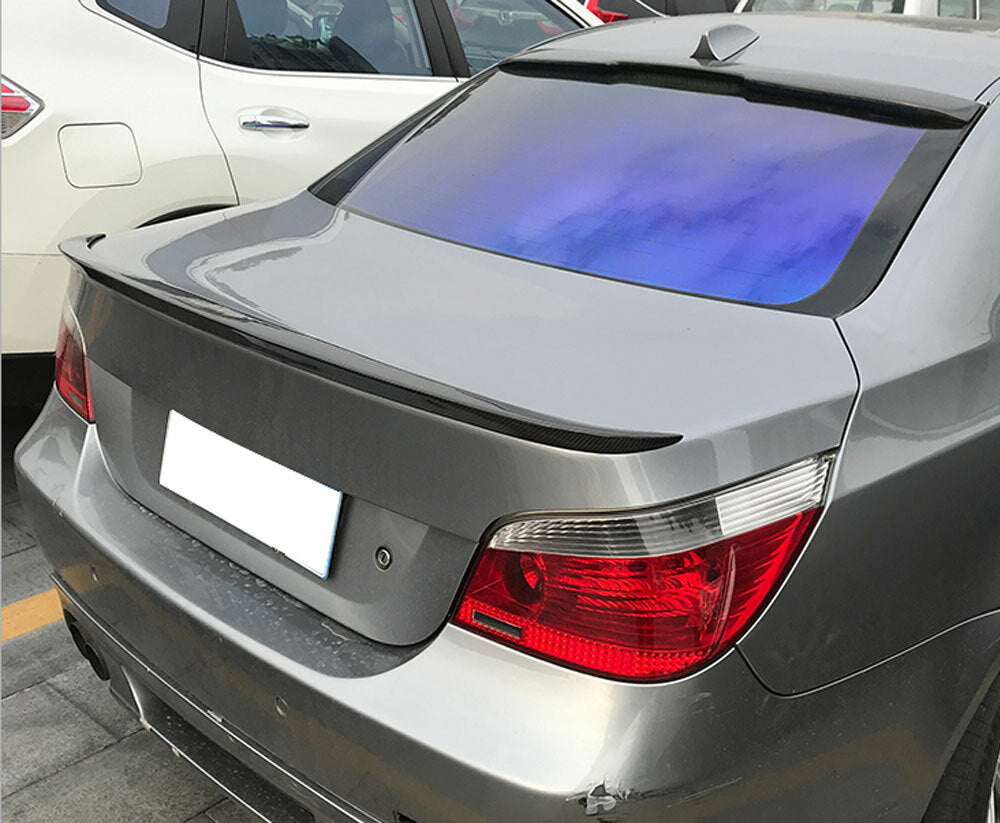 REAL CARBON Rear Spoiler Fits for BMW 5Series E60 Sedan 2004-10 Roof Window Top Lip