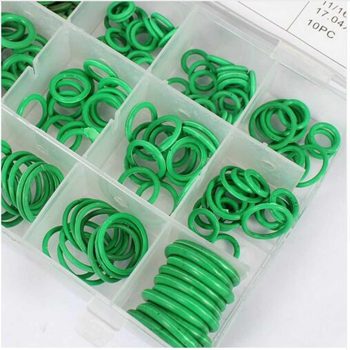 Nitrile Rubber O-Ring Assortment Set Gasket Automotive Seal Kit 270Pcs Green
