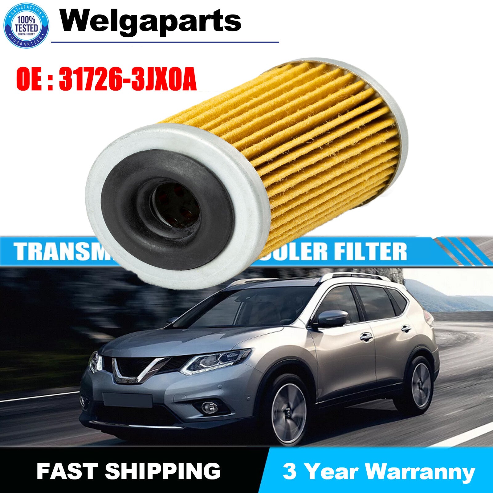 1x Transmission Oil Filter Assy 31726-3JX0A for Mitsubishi Mirage for Nissan March