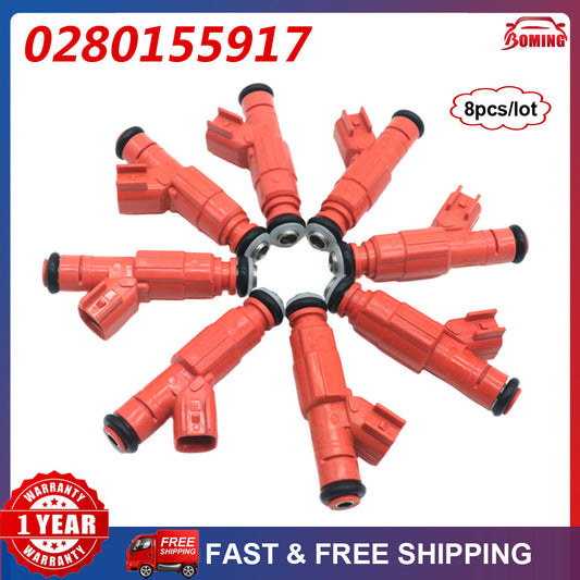 New Set Of 8PCS Fuel Injectors For 2000-2004 for Ford Excursion 6.8L V10 0280155917