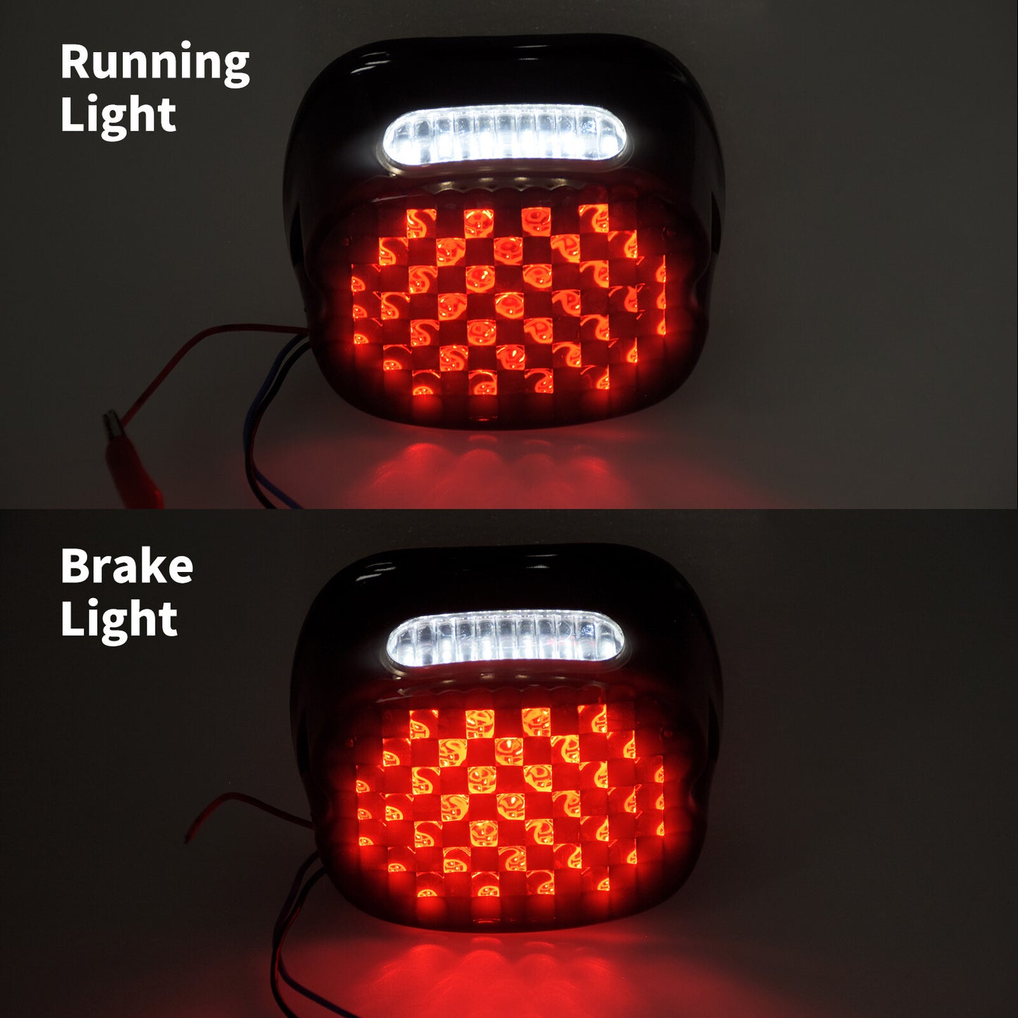 LED Smoke Tail Brake Light Low Profile Fit for Harley Dyna Road King XL 833 1200