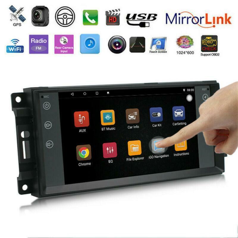 GPS Wifi for Jeep for Wrangler for Dodge Charger for Chrysler Android 10.1 Car Radio Stereo