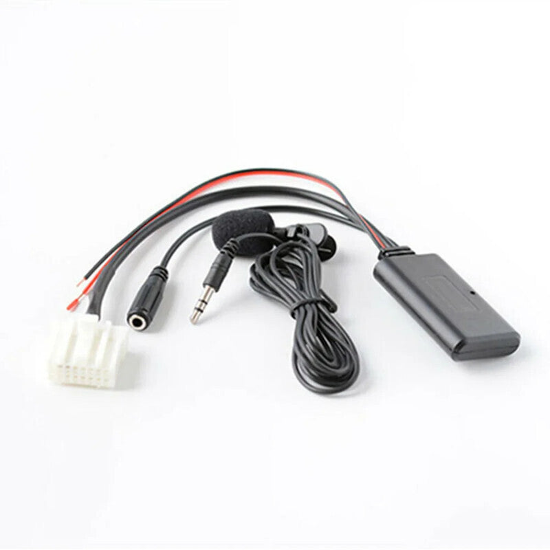 Car Bluetooth AUX Adapter with Microphone Audio Adapter Cord for Mazda 2 3 5 6