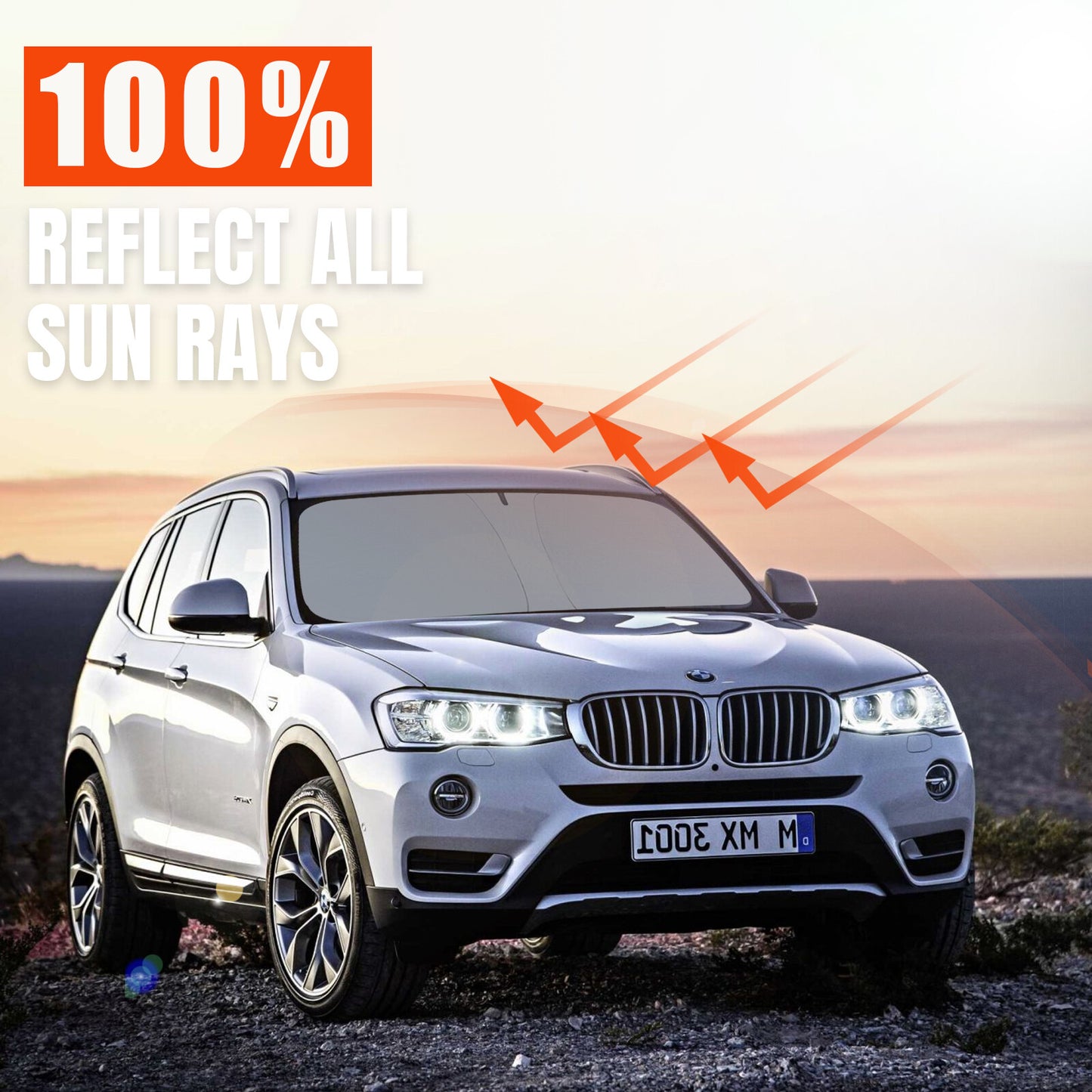 For 2018-2024 for BMW X3 G01 G08 Windshield Sun Shade Front UV Block Window Cover