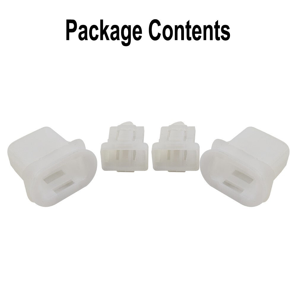 2-Pack Car Rear for Seat Locking Clips, White, Suitable for Toyota Parts