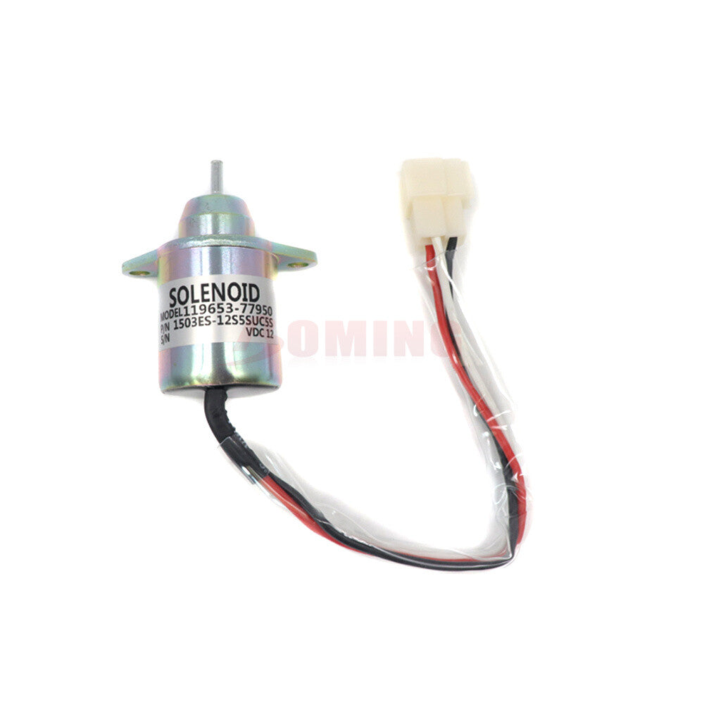 FUEL SHUTDOWN SHUT OFF SOLENOID FOR YANMAR TRACTOR 119653-77950 NEW